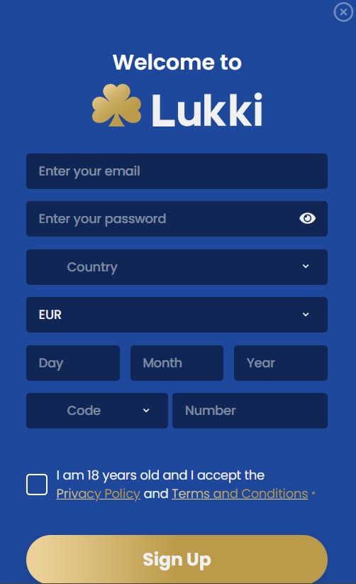 Lukki Casino Login and Registration